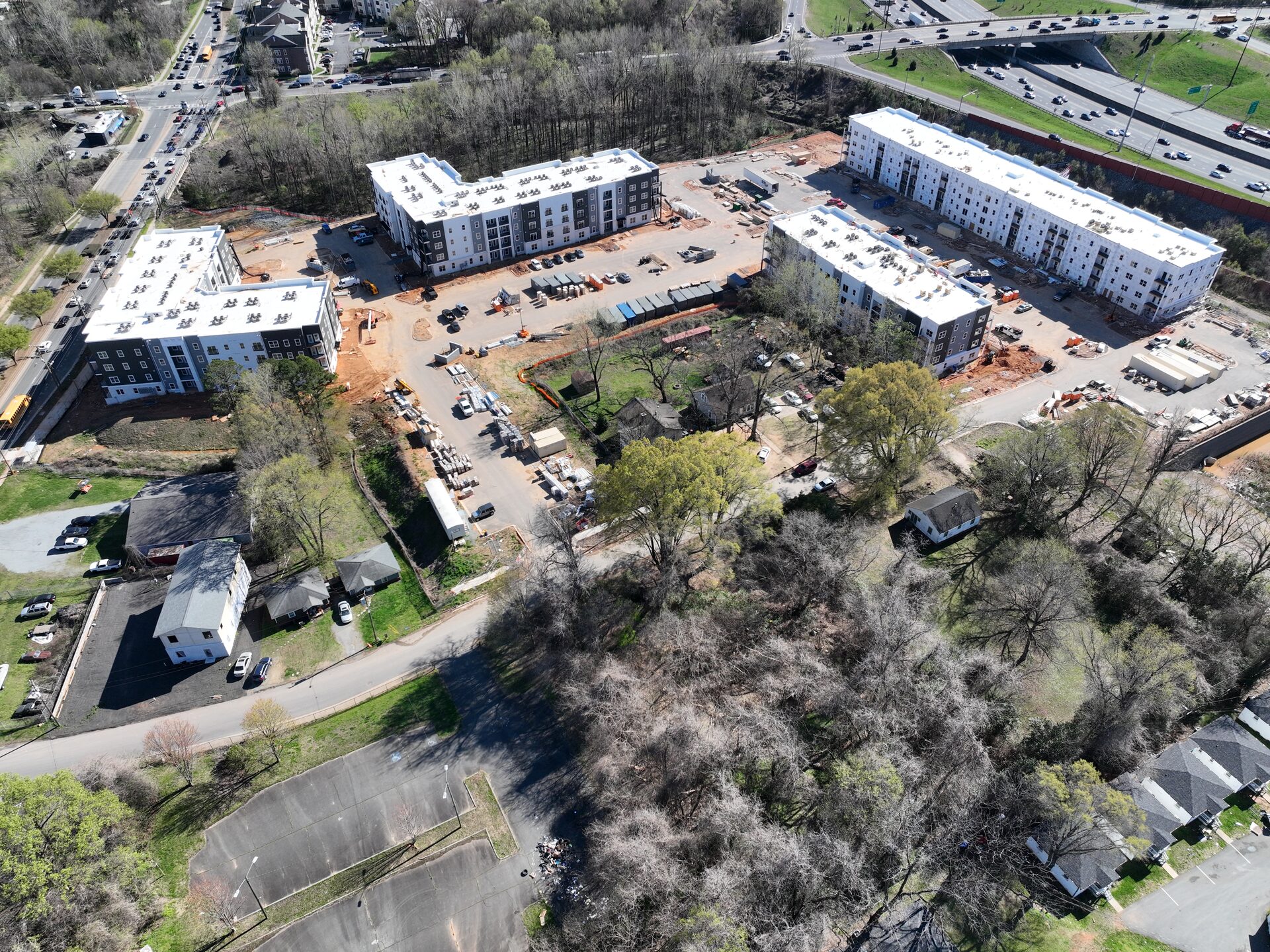 Statesville Multi-Family aerial - Siteworks LLC