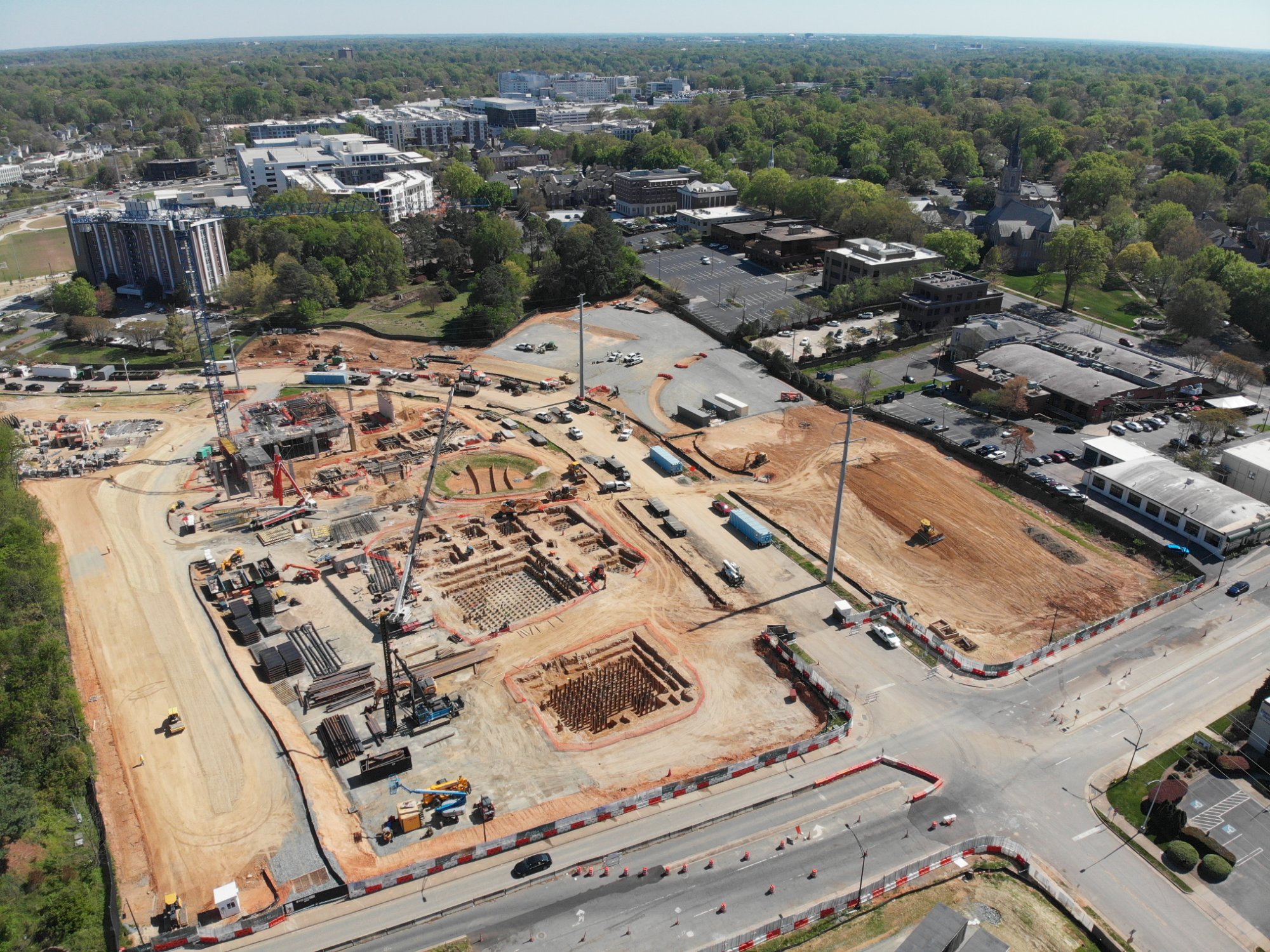 Road and parking development