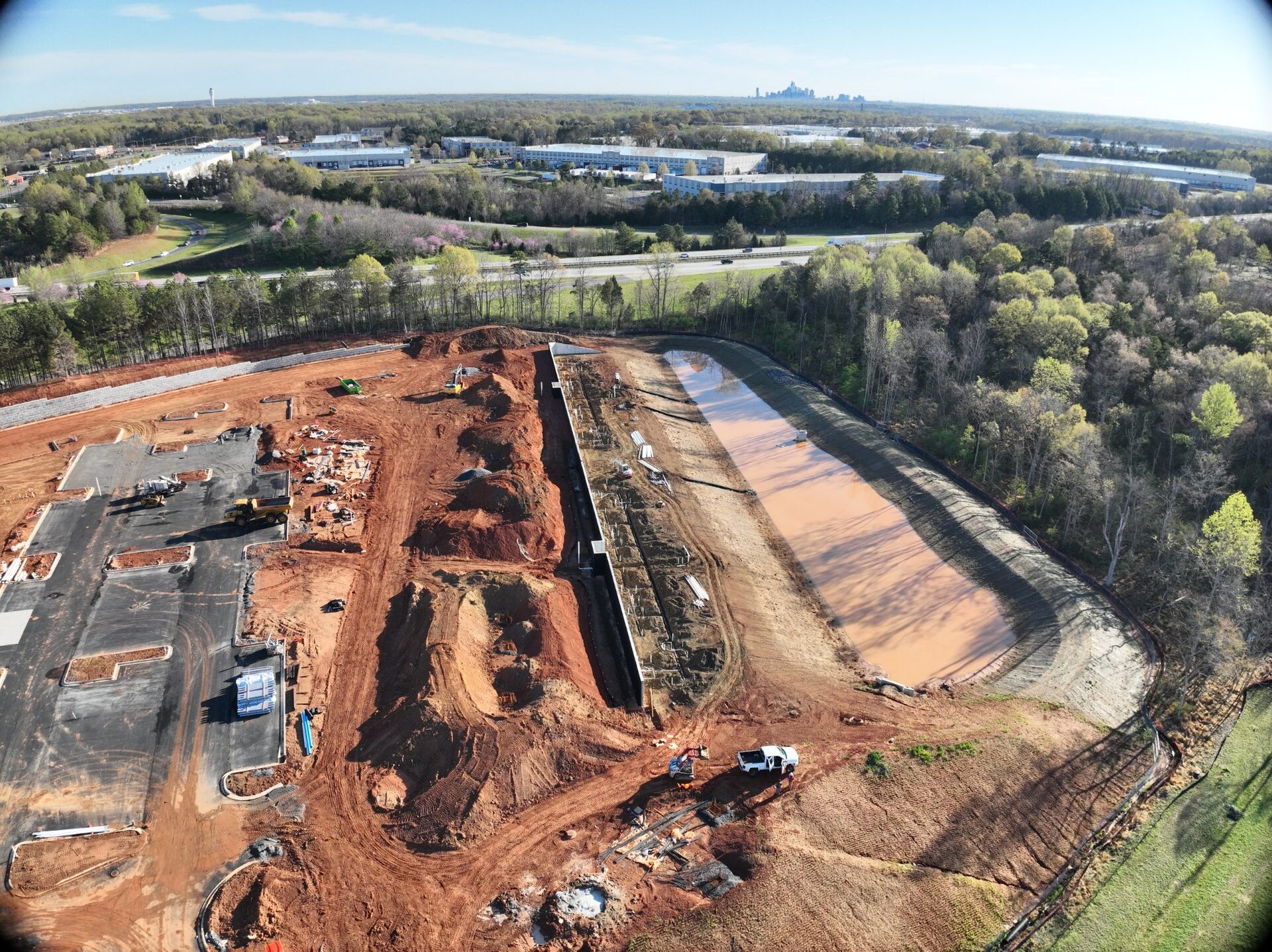 Large-scale concrete paving - Siteworks LLC