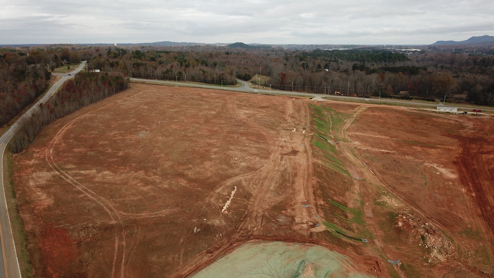 Large-scale site grading