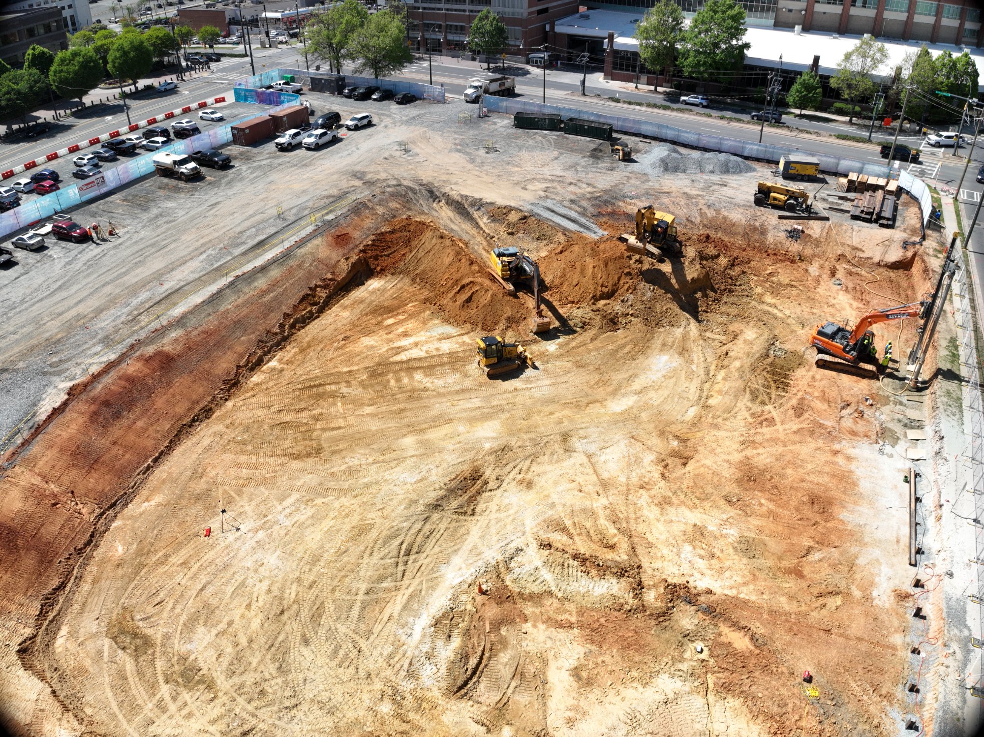 Excavation in uptown Charlotte