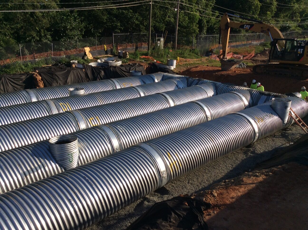 Underground utility crew at work - Siteworks LLC